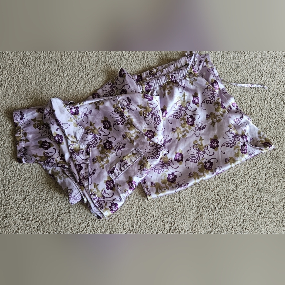 Delta Burke Purple Pajama Set